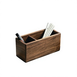 Rustic Wooden 5-Layer Detachable <b>Remote</b> <b>Control</b> Organizer Box for Home Tabletop Storage - Product Image 3