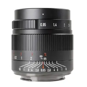 7Artisans MF 35mm F0.95 Mise Au Point Manuelle Standard Premier Camera Lens pour E/FX/EOS-M/Z/M43-Mount Fuji X-A1 X-A10 X-A2 X-A3 X-M1 XM2