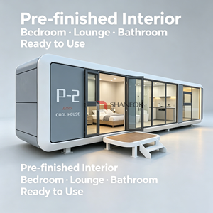 Maison Capsule Spatiale Apple <span class=keywords><strong>de</strong></span> Luxe Moderne, Pod <span class=keywords><strong>de</strong></span> Bureau Intelligent Préfabriqué, <span class=keywords><strong>Studio</strong></span> <span class=keywords><strong>de</strong></span> <span class=keywords><strong>Jardin</strong></span> Entièrement Équipé, <span class=keywords><strong>Kit</strong></span> Maison d'Invités <span class=keywords><strong>de</strong></span> <span class=keywords><strong>Jardin</strong></span>. CE - Product Image 4