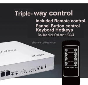 4K <strong>HDMI</strong> <strong>Matrix</strong> 4x2 With KVM <strong>HDMI</strong> <strong>Matrix</strong> <strong>4</strong> in 2 Out With USB - Product Image 5