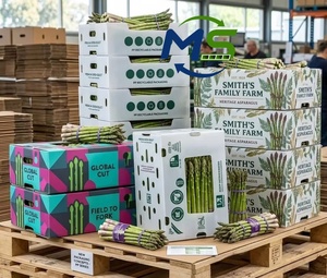 Caja de exhibición de PP anticollision de doble pared hueca para kiwi, zanahorias, mariscos, frutas, verduras y productos agrícolas - Product Image 1