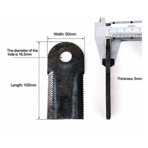 Lame de <span class=keywords><strong>broyeur</strong></span> à marteaux droite de 105 mm de long, 50 mm de large et 5 mm d'épaisseur, pièce de rechange pour tondeuse et <span class=keywords><strong>broyeur</strong></span> d'aliments - Product Image 2