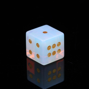 <span class=keywords><strong>Nuovi</strong></span> Dadi in Cristallo Naturale da 15mm con Incisione Laser e Punti Dorati, Dadi in Pietra Preziosa per Divinazione, Giochi da Tavolo e Regalo - Product Image 4