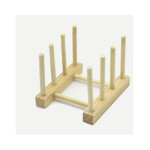 Popular vajilla organizador de almacenamiento <span class=keywords><strong>bandeja</strong></span> placa estante de secado soporte de exhibición escurridor soporte mano madera cocina plato escurridor - Product Image 1