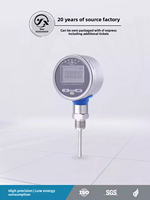 CWDZB3 Industrial Thermometer High-Precision Pt100 Temperature Sensor Transmitter Built-in Battery LCD Display Stainless OEM ODM