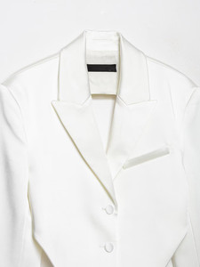 SHENZHU Abbigliamento <span class=keywords><strong>Donna</strong></span> Estate 2026 Nuovo <span class=keywords><strong>Blazer</strong></span> <span class=keywords><strong>Corto</strong></span> Sexy Versatile in Seta Satinata con Schiena Scoperta 1255858 1255468 - Product Image 3