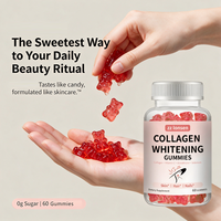 Gummies de Collagène Rose Naturel Hydrolysé avec Vitamine C, Biotine et Sélénium pour la Beauté, le Bien-être, les Soins de la Peau et des Ongles