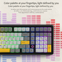 Clavier mécanique AJAZZ AK980, 87 touches, rétroéclairage RVB, USB Type-C, filaire, programmable, pour jeux, e-sport, bureau, ordinateur