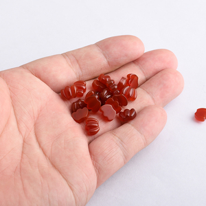 Venta al por mayor de piedras preciosas sueltas personalizadas de Alta Corte Corazón de ónix rojo cabujón ágata natural en colores oscuros y claros - Product Image 6