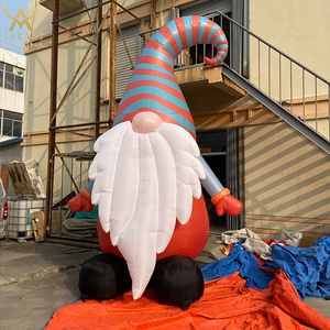 Vente populaire personnage de <span class=keywords><strong>santaclaus</strong></span>, gnome gonflable géant 2023 pour décoration de jardin de noël - Product Image 2
