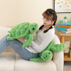 Divertido y Popular Peluche <span class=keywords><strong>de</strong></span> Tortuga Verde, Juguete <span class=keywords><strong>de</strong></span> Peluche Suave para Aliviar el Estrés, Peluche Súper Suave con Forro <span class=keywords><strong>de</strong></span> Malla, Animal <span class=keywords><strong>de</strong></span> Peluche para Usar - Product Image 4