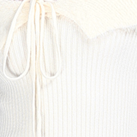 Schulterfreies Langarm-Mink-Flauschkleid Einfarbig Gestricktes Minikleid Atmungsaktiv Natürliche Taille Schlanke Passform 2026 Minimalistisch Elegant Herbst