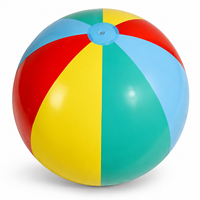 Ballon de plage gonflable géant avec logo personnalisé, PVC épaissi écologique, couleurs mélangées, pour événements promotionnels en plein air