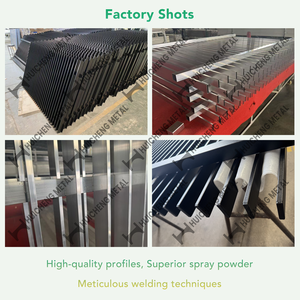 Paneles de Cerca de Aluminio para Jardín y <span class=keywords><strong>Piscina</strong></span>, Revestimiento de Polvo Negro para Exteriores, Láminas Verticales Ecológicas, Resistentes a la Intemperie, Personalizables - Product Image 6