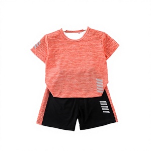 Kids Unisex Tracksuits Summer Sport <b>Clothing</b> Sets Anti-Bacterial Sweat-Wicking Spandex/Cotton Quick Dry Short Sleeve T-shirt - Product Image 2
