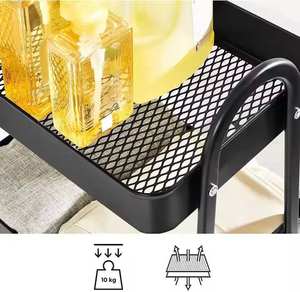 Carrito de Cocina de Hierro de Estilo Moderno DZ, de Tres Niveles, Tipo Independiente, Estante de Almacenamiento para Herramientas Manuales - Product Image 5