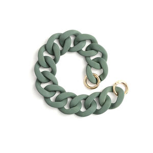 เครื่องประดับแฟชั่นสีสันสดใสห่วงโซ่เชื่อมโยงคิวบาโซ่ทำมืออะคริลิคโซ่อุปกรณ์เสริมกระเป๋า - Product Image 2