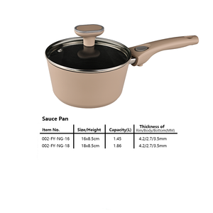 <span class=keywords><strong>Casserole</strong></span> en aluminium forgé épais antiadhésive avec couvercle, poignée amovible, marmite à soupe, <span class=keywords><strong>casserole</strong></span> à lait à <span class=keywords><strong>induction</strong></span>, compatible four, <span class=keywords><strong>sans</strong></span> <span class=keywords><strong>PFOA</strong></span> - Product Image 2