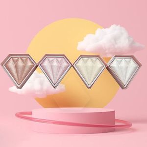 2024 Hot Bán kim cương Shape <span class=keywords><strong>Highlighter</strong></span> trang điểm đường viền bột Chất lượng cao <span class=keywords><strong>4</strong></span> màu sắc ánh sáng lung linh khuôn mặt long lanh trang điểm - Product Image 3