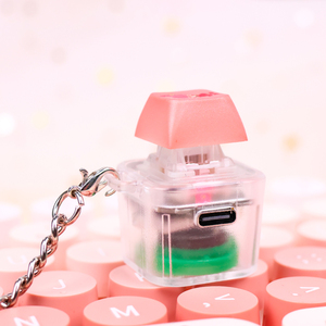 Llavero de Teclado LED con Sonido Personalizado, Juguete Antiestrés con Material Acrílico, Diseño Creativo Impermeable, Función de Grabación - Product Image 5