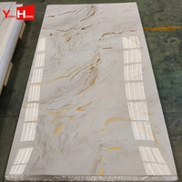 Vente Flash : Panneau Mural PVC Effet Marbre Brillant 3mm – Luxe pour le Marché Indien – Plaque Décorative en Plastique UV Effet Pierre