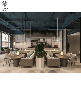 Vente en gros Ensemble de meubles complet de haute qualité sur mesure Meubles de restaurant stand de café - Product Image 2