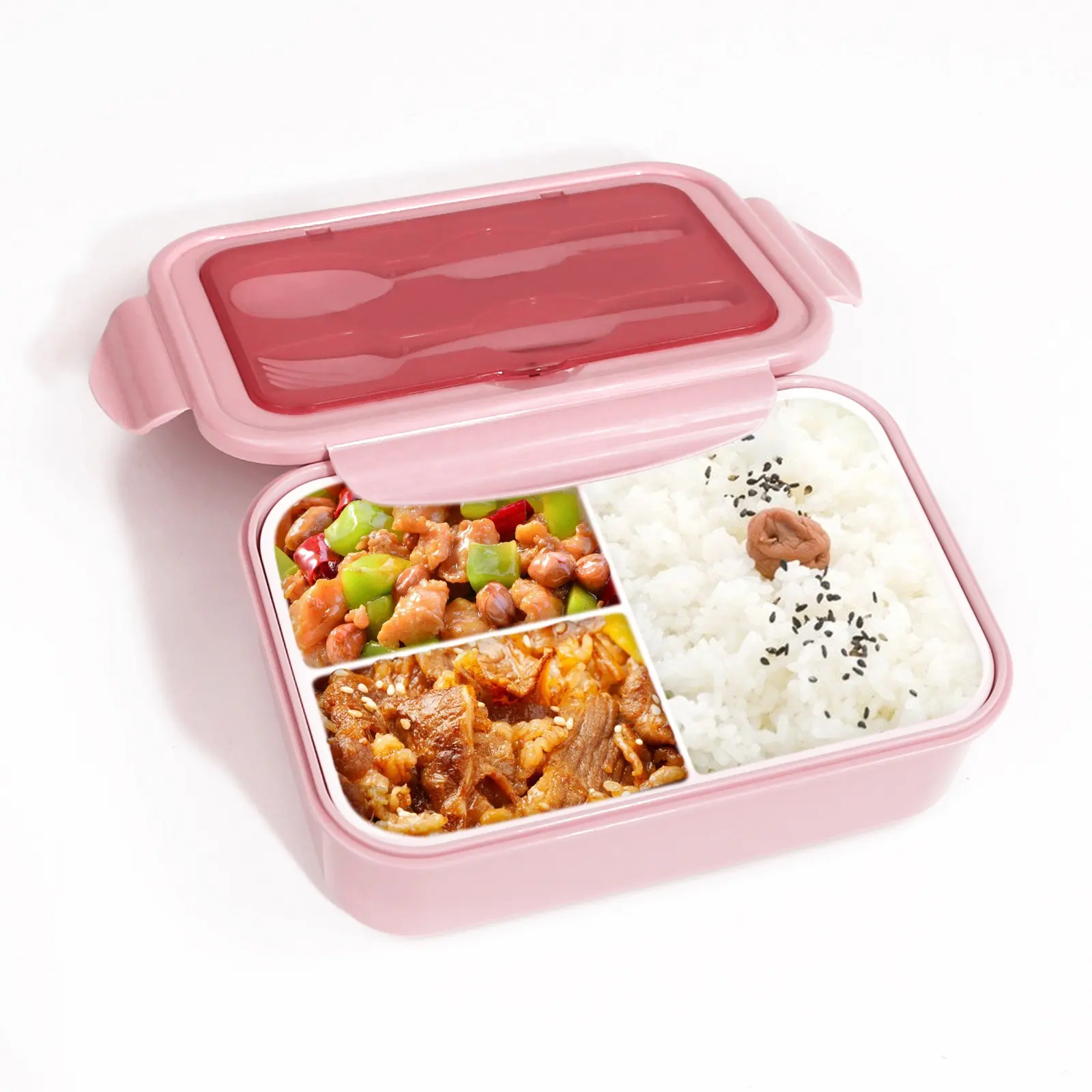 Wellfine 2022 Bpa Free custom Bento Girls School Kids Plastic Insulated Click To Go Lunch Boxes for Children's Adult