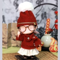Vêtements de poupée pour poupées de 15 cm et 17 cm, robe Tuantuan dorée du Nouvel An chinois