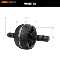 ABW-DJ003 Roue Abdominale de Fitness pour Entraînement de Base avec Tapis de Genoux, Logo Personnalisé, Vente en Gros