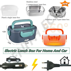 Boîte à lunch avec chauffage électrique portable personnalisé Réchauffeur d'aliments portable anti-fuite pour la maison, la voiture et les camions - Product Image 4