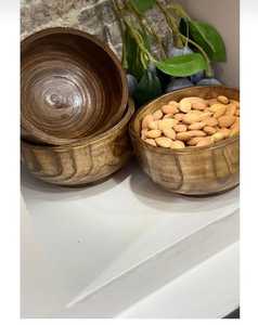 ชามไม้ธรรมชาติ คุณภาพพรีเมียม งานฝีมือประณีต ชามตกแต่งที่ยั่งยืน เหมาะสำหรับเสิร์ฟสลัด ขนม และใช้ในบ้าน - Product Image 6