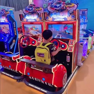 Wholesale Kids Driving Training 4D Arcade Car Racing Game <b>Machine</b> Metal Plastic Construction 110/220V Power - Product Image 4