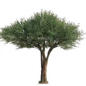 Songtao Home Office Indoor Outdoor Garden Decoration grandi alberi di ulivo artificiali in fibra di vetro <span class=keywords><strong>sempreverde</strong></span> falso <span class=keywords><strong>albero</strong></span> - Product Image 1