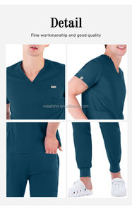 Uniformes médicaux pour femmes et hommes, blouses d'hôpital <span class=keywords><strong>pas</strong></span> chères pour femmes, uniformes d'infirmière, ensembles de blouses médicales professionnelles - Product Image 5