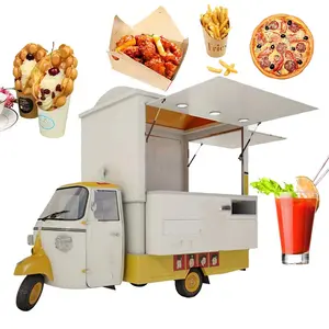 Individueller hochwertiger mobiler Fast-Food-Hot-Dog Eiscreme-Pizza-Wagen Grill-Auflieger zu verkaufen