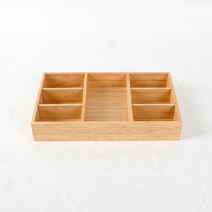 Bamboo Japanese-style <b>drawer</b> divider <b>storage</b> <b>box</b>, extendable tableware, cross-border certified, fully organized office <b>storage</b> - Product Image 2