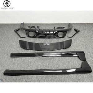 Kit carrosserie style Tehart en fibre de carbone semi-sèche brillante à tissage sergé pour 992 Turbo S 2020-2023 : pare-chocs avant, jupes latérales, arrière - Product Image 6