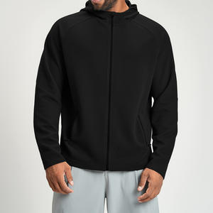 Giacca con Cappuccio Antistatica Morbidissima con Zip Intera per Uomo, Logo Personalizzato, Abbigliamento Sportivo per Allenamento e Attività all'Aperto - Product Image 6