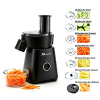 Anbolife OEM 7 en 1/5 en 1 Hachoir Électrique Multifonctionnel à Grande Goulotte, Facile à Utiliser, pour Salades, Légumes, Mixeur, Usage Domestique, Certifié CE