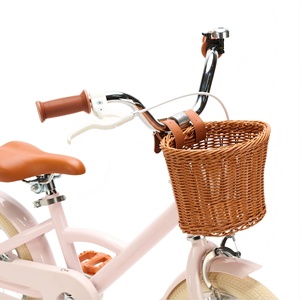 <span class=keywords><strong>Vélo</strong></span> pour filles de 18 pouces, style rétro vintage, avec panier, roues d'apprentissage, sonnette, suspension rigide, rose, pour filles de 14 ans - Product Image 4