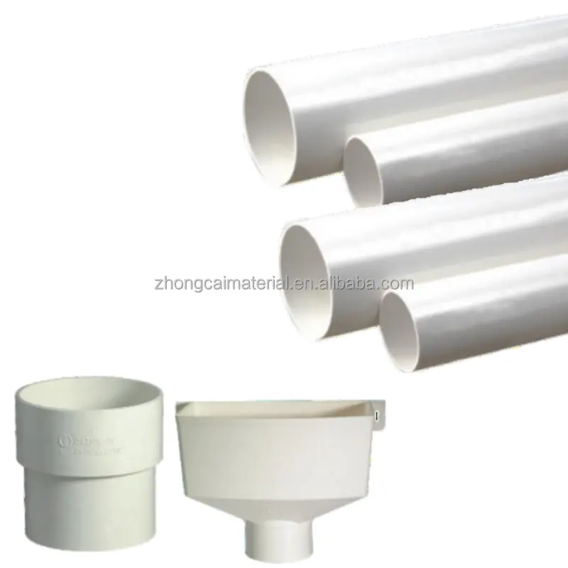 2023 gran oferta 200mm 250mm 300mm blanco gris PVC tubería PVC U tubo de suministro de agua subterránea