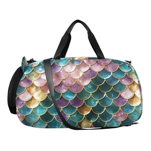 Custom Mermaid Colorful Leisure Travel <b>Bag</b> With Logo Wholesale Dry and Wet Separation Sports Fitness <b>Training</b> <b>Bag</b> for Kids - Product Image 2