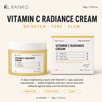 Crème Visage Éclaircissante et Illuminatrice à la Vitamine C Marque Blanche, Acide Kojique, Niacinamide, Hydratant Unifiant le Teint et Révélateur d'Éclat pour Routine de Jour