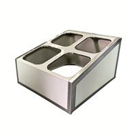 Bac Gastronorme en Acier Inoxydable 1/6 GN, Support 4 Grilles, Ligne Simple, Équipement de Buffet pour Hôtels et Restaurants