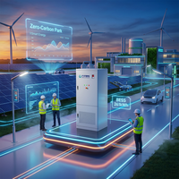 Batería Lifepo4 de 261 kWh y 314 Ah, Gabinete de Almacenamiento de Energía Industrial y Comercial, Respaldo de Alto Voltaje, Refrigeración Líquida Fuera de la Red