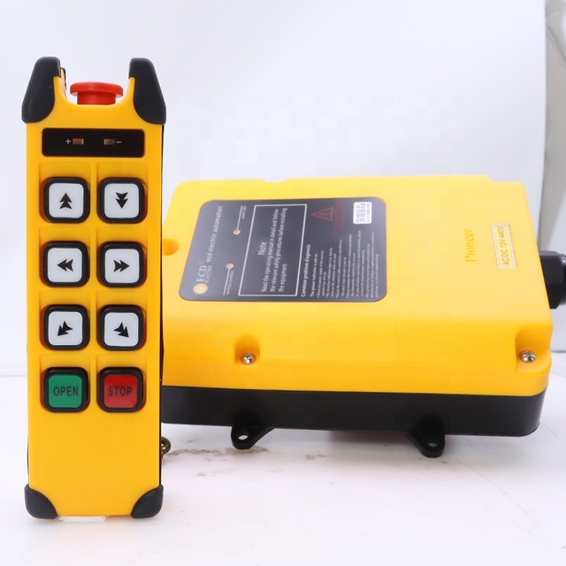 Authoritative Certification 6 Buttons Double Speed Industrial Radio Remote Control for Crane Manipulator