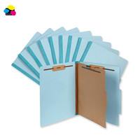Carpeta de archivos de cartón prensado reciclado 100% azul claro de alta calidad Lehui, productos de archivo de Material ecológico de tamaño legal