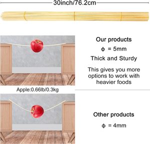 Que Tiêu Chuẩn Xuất Khẩu Nướng Xốp Dày 5Mm Môi Trường Xiên Tre Gỗ Để Cắm Trại Và Cắm Trại - Product Image 4