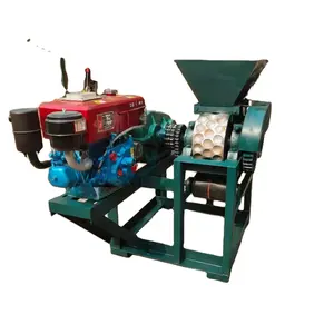 Roller Ball Press Pillow Shape Charcoal Briquette Machine Coal Charcoal Oval Shape Briquette Making Machine