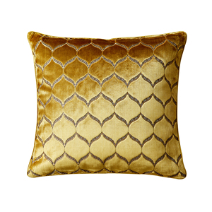 Spedizione gratuita copricuscini copricuscini in velluto taglio Moorish Design eleganti lussuose copricuscini decorativi in oro grande - Product Image 1